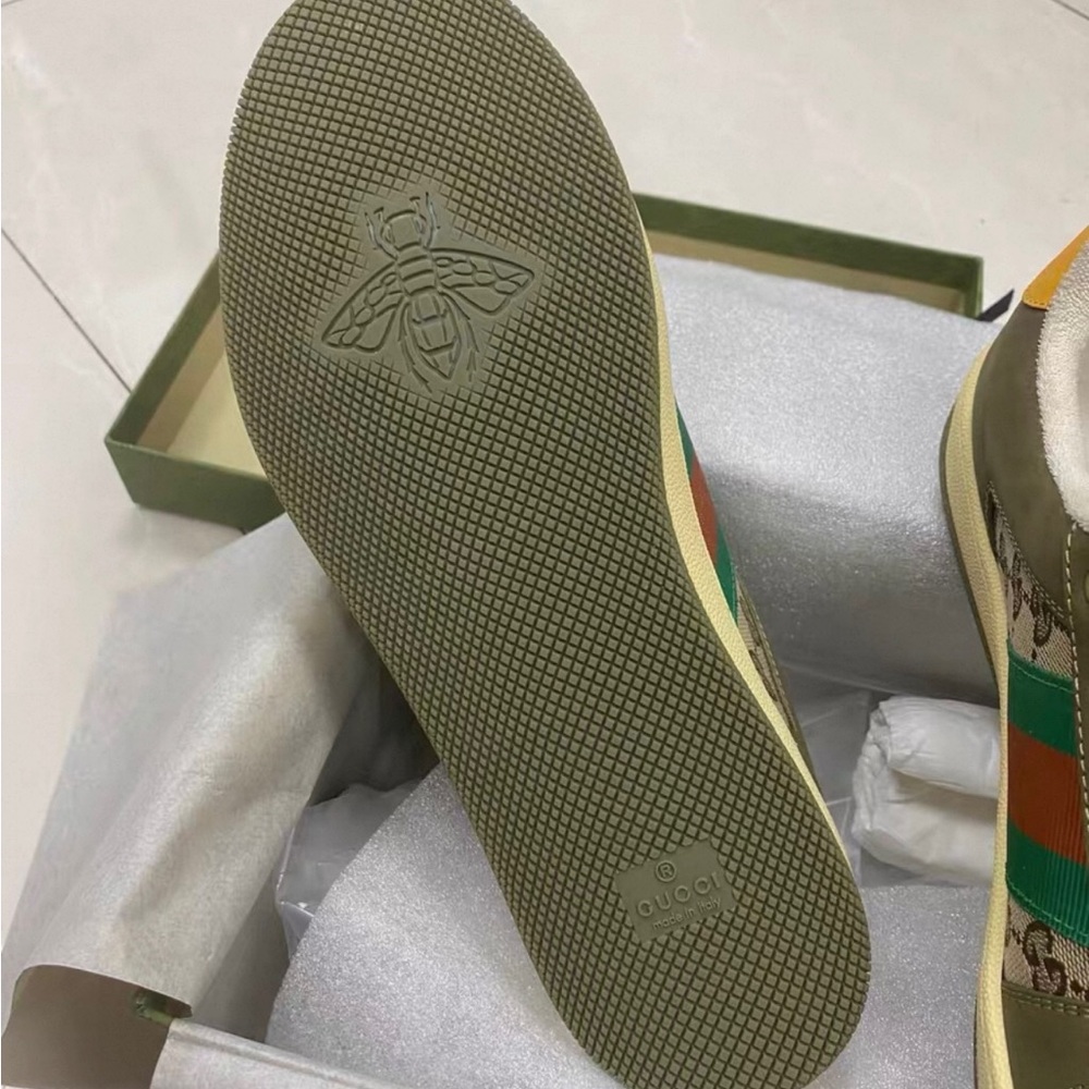 Gucci Olive and Mustard Sneakers - Picture 8 of 8
